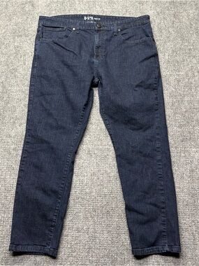 Under 510 Jeans Mens 38x27 Blue Bruce Denim Tapered Fit U-510 Pants Stretch